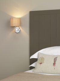 Ferrara Wall Light with Taupe Shade