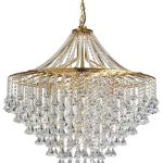 The Lighting Catalogue Dorchester - 7 Light Ceiling Gold Clear