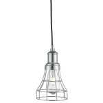 The Lighting Catalogue INDUSTRIAL Tapered Cage Ceiling Pendant - Chrome