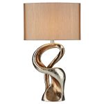 The Lighting Book Alchemy Gld Resin Table Lamp Gold Resin complete with Shade