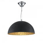 Dome Black Gold Ceiling Pendant