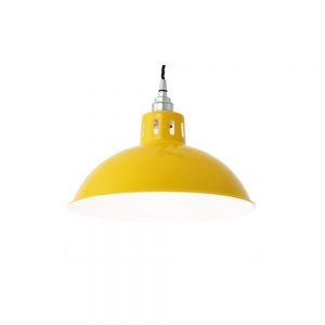 OSSON Factory Pendant in Powder Coated Yellow