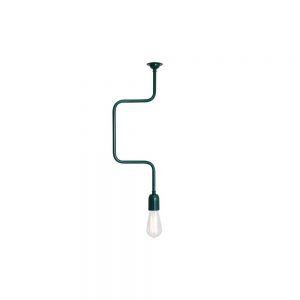 POWELL C Quirky Minimalist Pendant in Powder Coated Racing Green