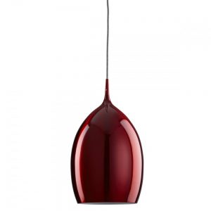 Vibrant - Oval Pendant Red