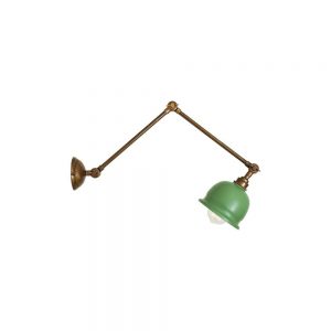 NICO Adjustable Poster Light in Powder Coated Sage Green