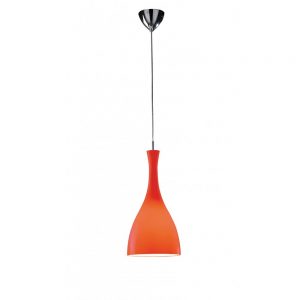 Tone Slimline Red Glass Ceiling Pendant
