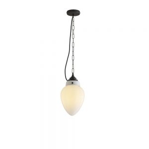 Davey Lighting - Pine IP44 Ceiling Pendant Opal Glass Weathered Brass
