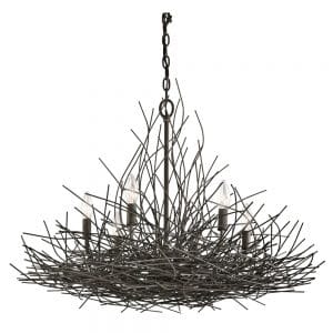 New York Lighting Collection ORGANIQUE - 6 Light Chandelier