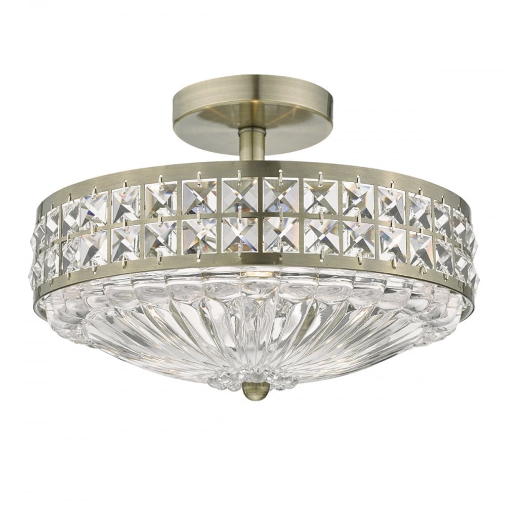 TRADITIONAL - Olana 3 Light Flush Ceiling Light