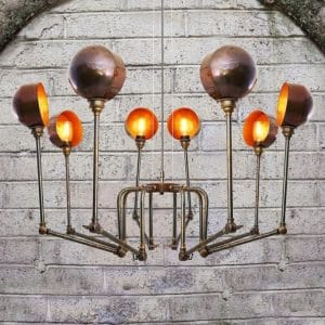 Monaghan Lighting SAN - Jose Modern Chandelier In Antique Brass