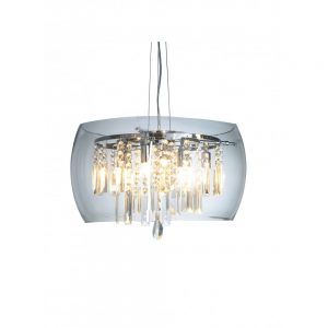 The Lighting Book LOCO - Modern Glass Ceiling Pendant With Crystal Decoration