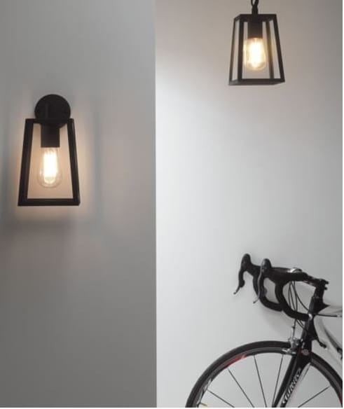 Astro CALVI - Outdoor Lantern Pendant In Black