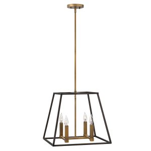 FULTON 4 Light Pendant Chandelier Bronze
