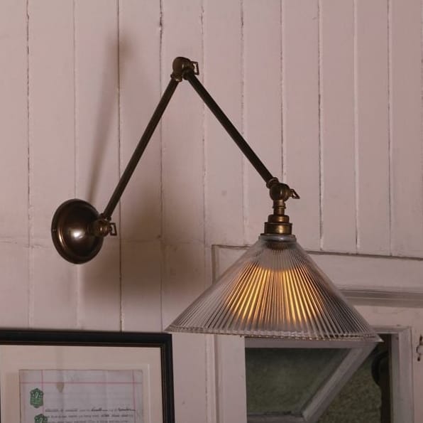 REBELL - Coolie Adjustable Poster Light In Antique Brass