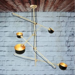 KINGSTON - Contemporary Chandelier In Powder Coated Matte Black