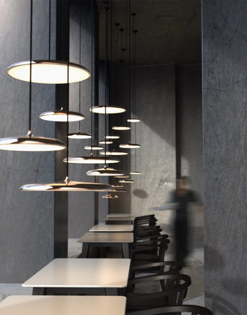 Contemporary Artist Ceiling Pendant by Lighting and Lights