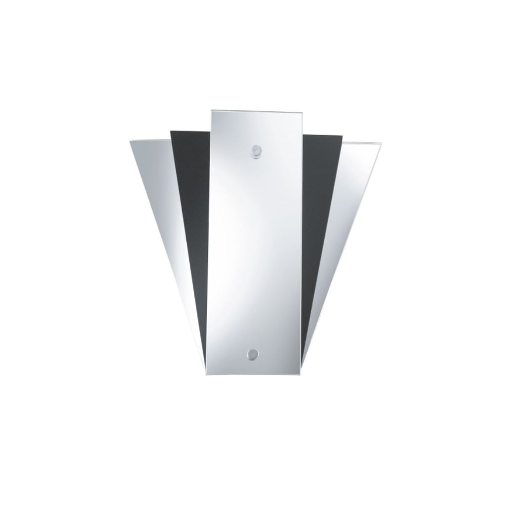 THE LIGHTING CATALOGUE WALL - Mirror Light Art Deco Fan Style Black