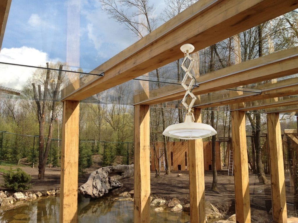 FARO PLEC LED Nautical Concertina Rise and Fall Ceiling Pendant Off White Code: FARO-66213