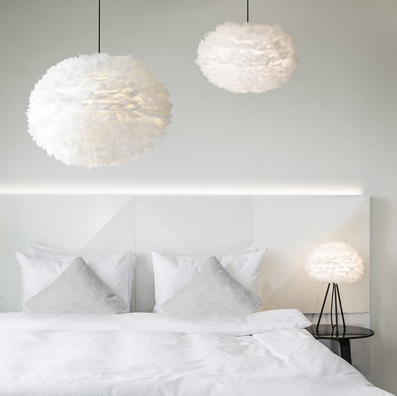 VITA COPENHAGEN EOS - Feather Shade Large White 65Cm Dia