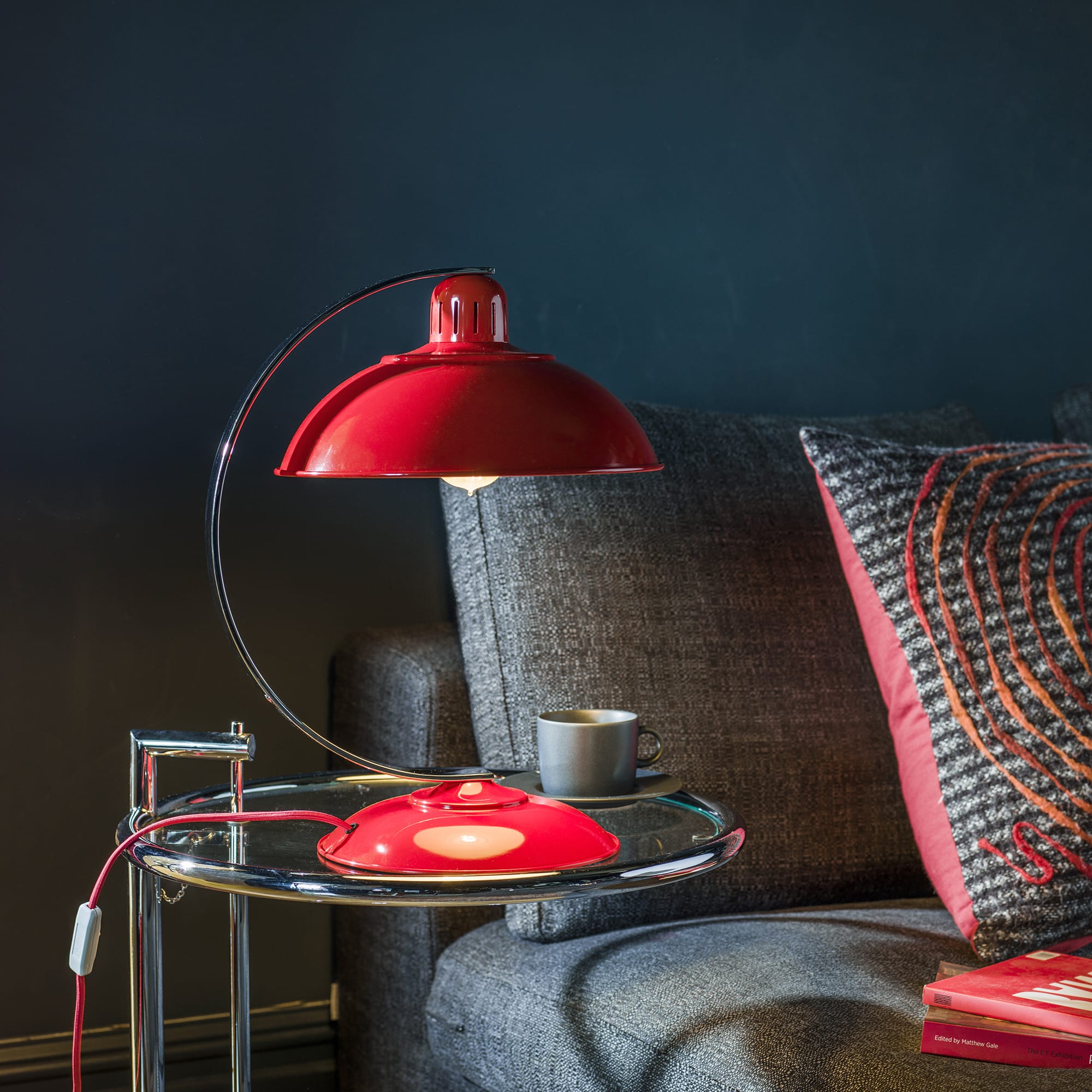 CHESTER COLLECTION FRANKLIN - Desk Lamp in Red