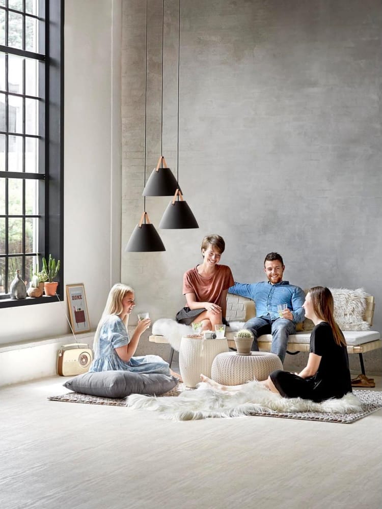Lighting and Lights UK STRAP 36 - Modern Ceiling Pendant Black