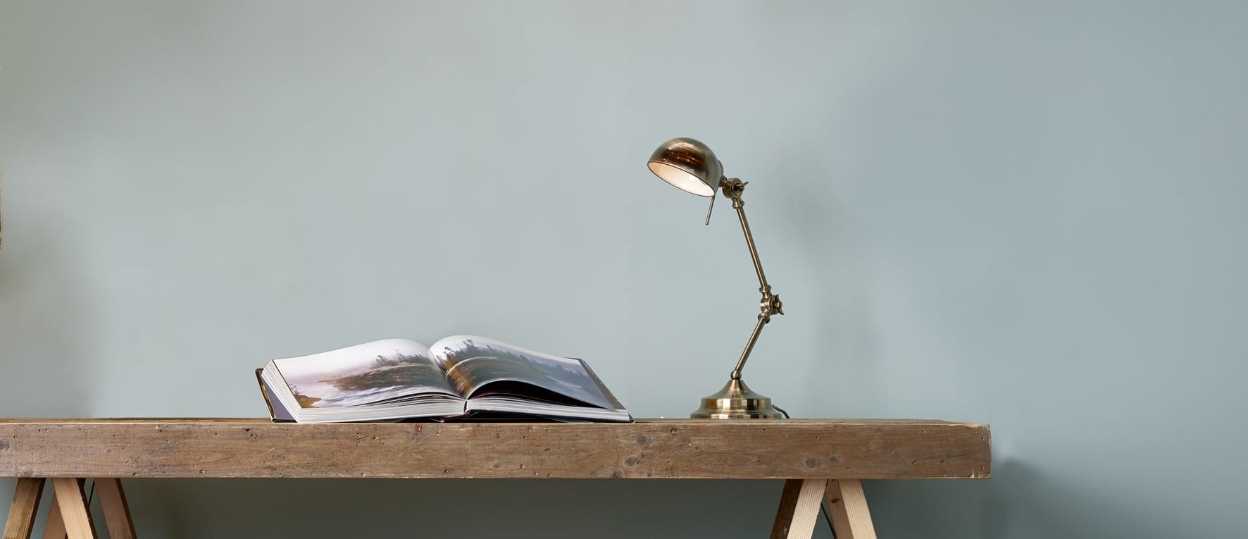 THE LIGHTING BOOK RANGER - Antique Brass Adjustable Desk Or Reading Lamp