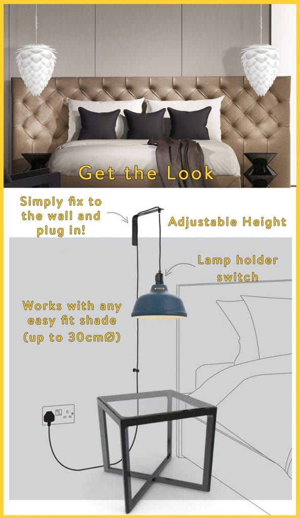 THE LIGHTING DIRECTORY
Mono Plug In Wall Light Black - Ideal for Bedside Pendants! Lighting and Lights UK