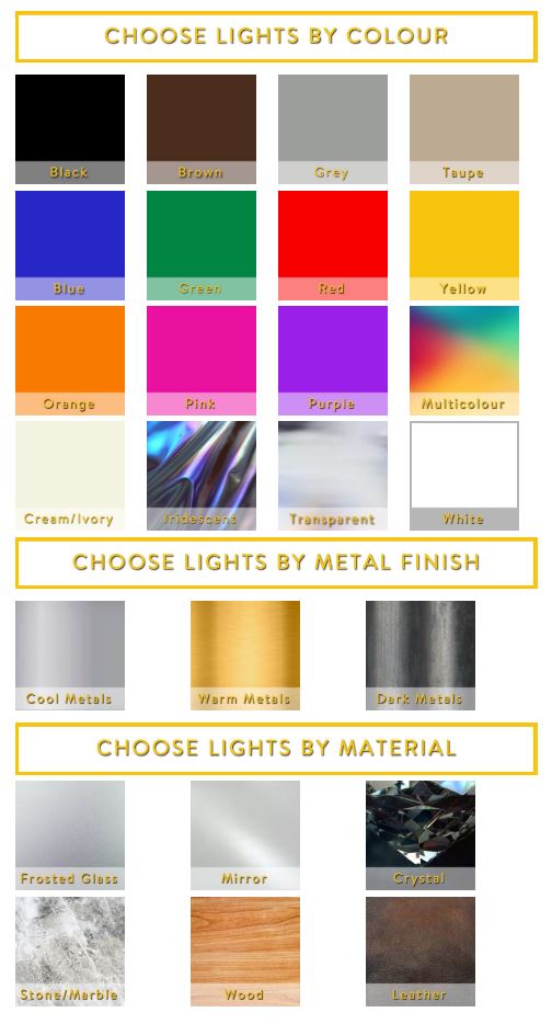 Shop Lights by Colour