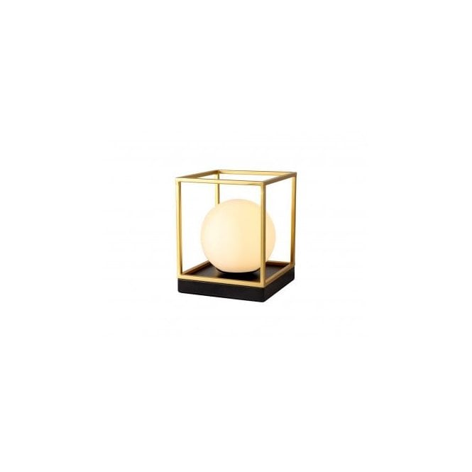 Art deco gold bedside lamp.