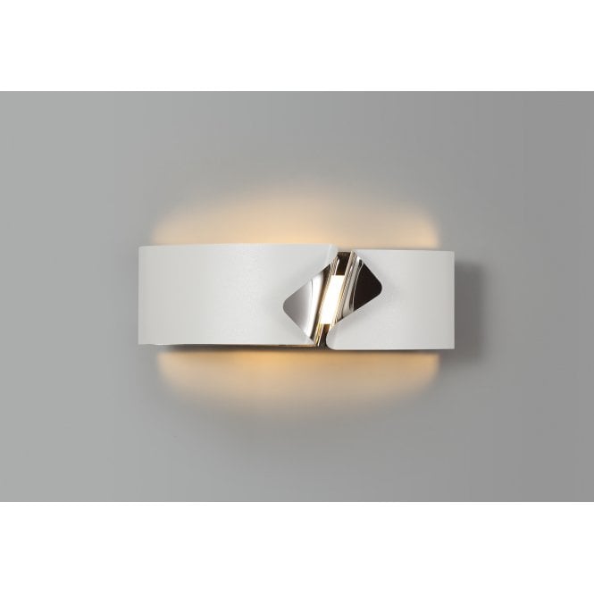 Contemporary LED metal wall light.