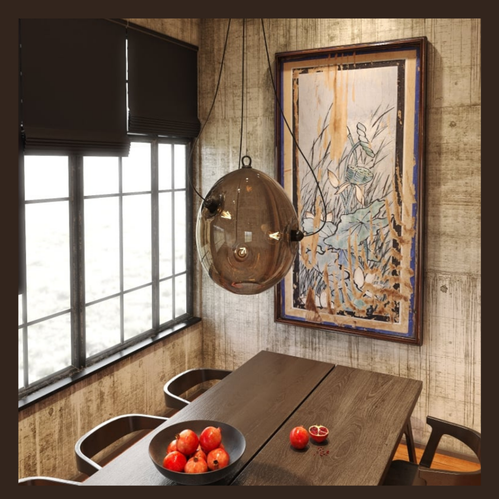 MEMBRANE - Unusual 3 Light Smokey Glass Ceiling Pendant. Suspended from a gunmetal ceiling rose on 4 metres of black cable, This impressive glass ceiling pendant features smokey glass that is hand blown around the lamp holders to create a fluidity of movement that is alluring from every angle