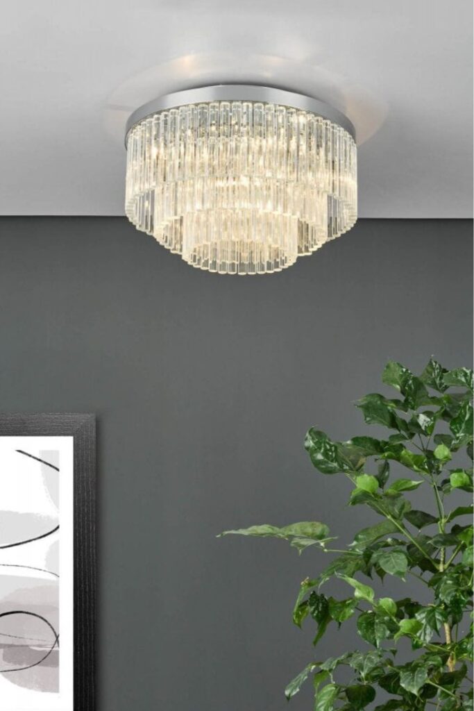 3 tier flush ceiling light double insulated