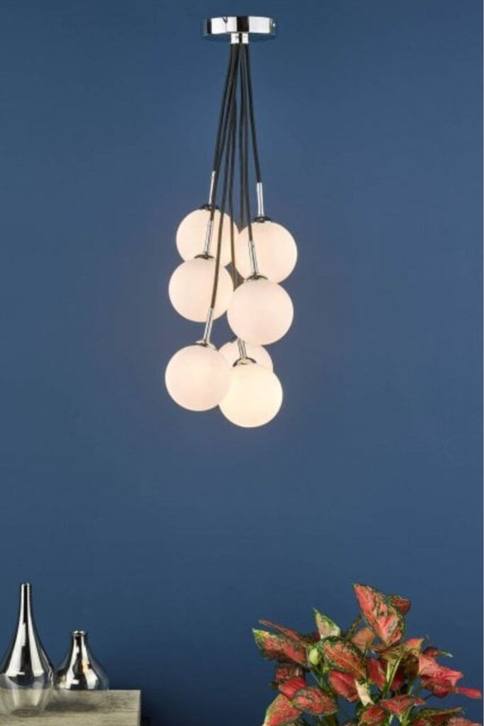 Double insulated hanging cluster ceiling light
