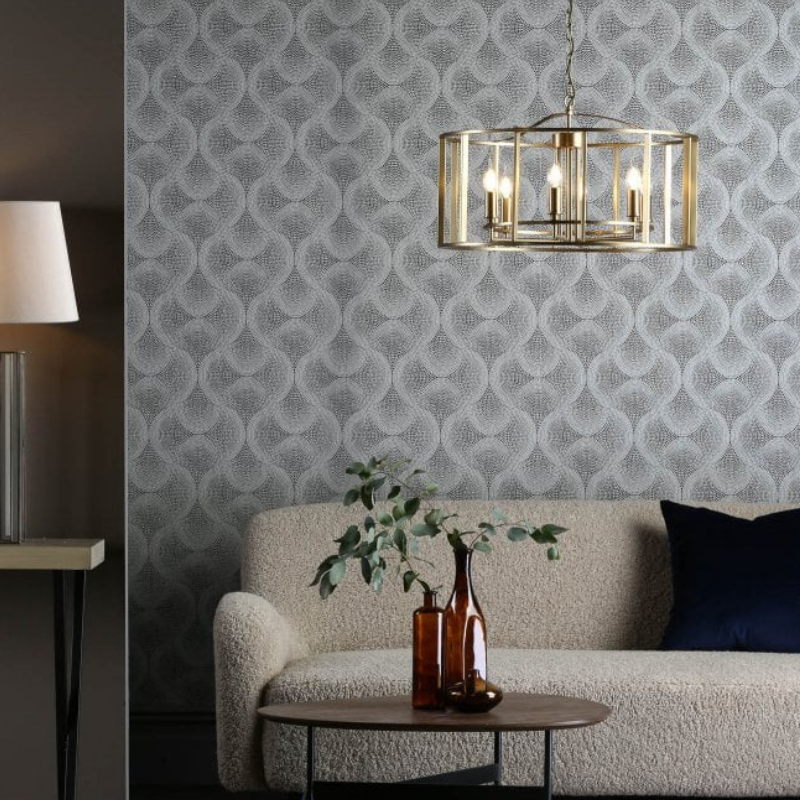 dimmable chandelier in living room
