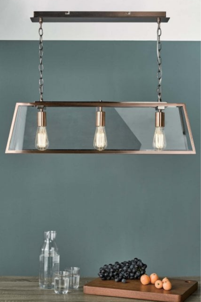 Class 2 glass box bar pendant