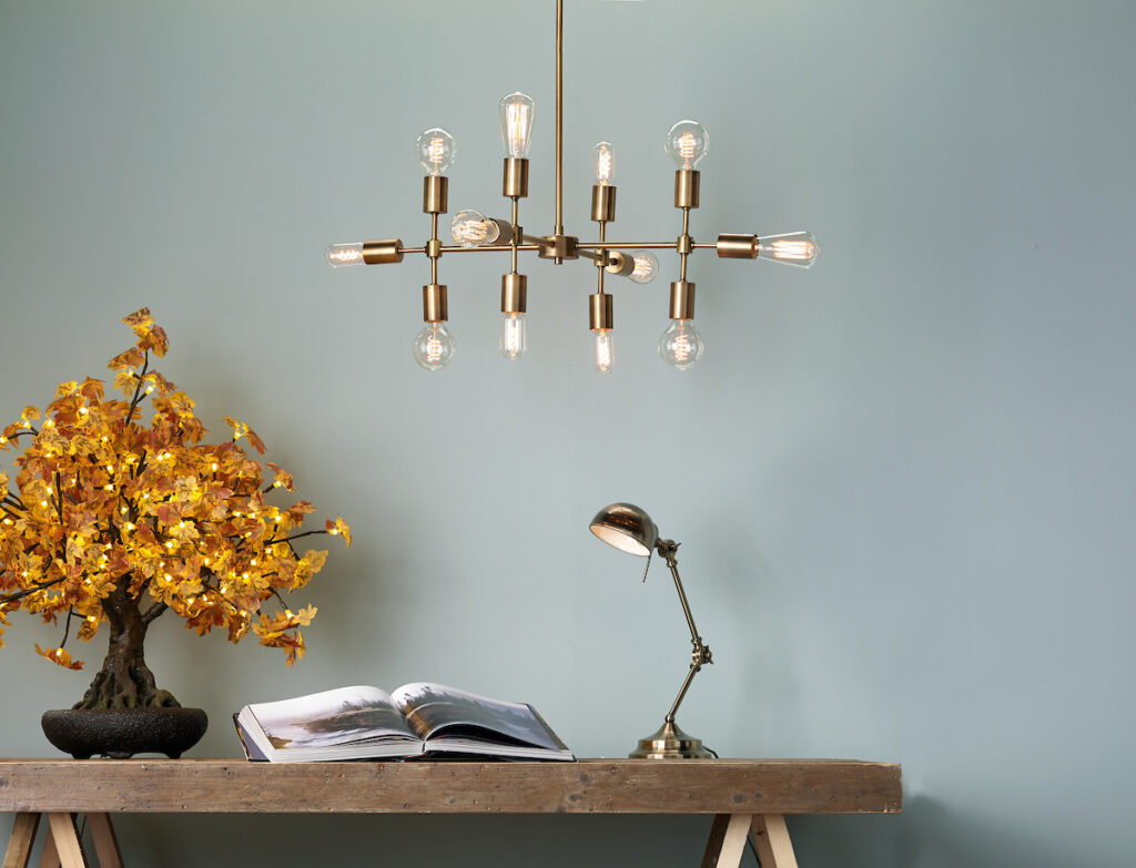 Retro style double insulated chandeliers