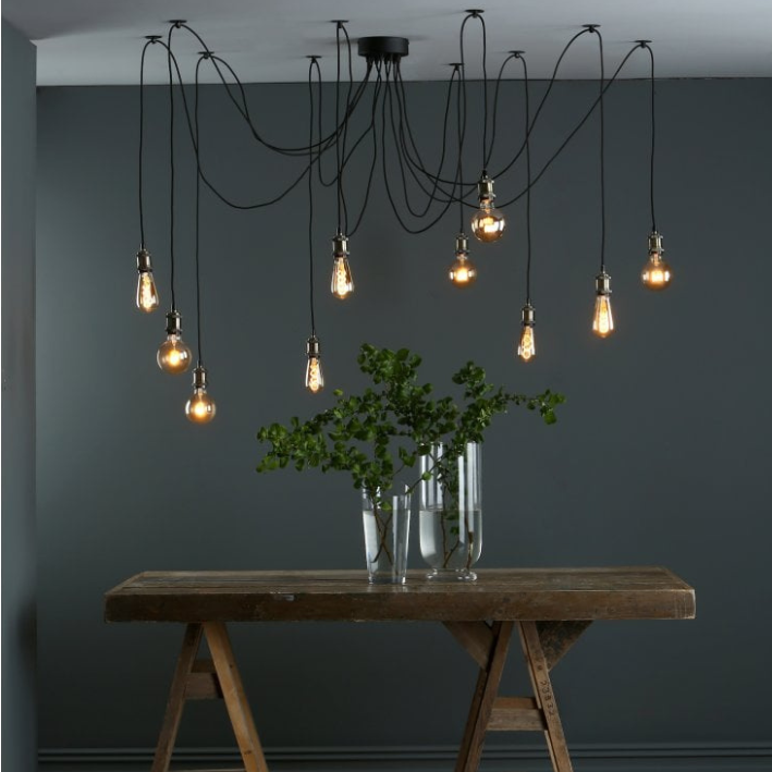 Multi light ceiling pendant double insulated