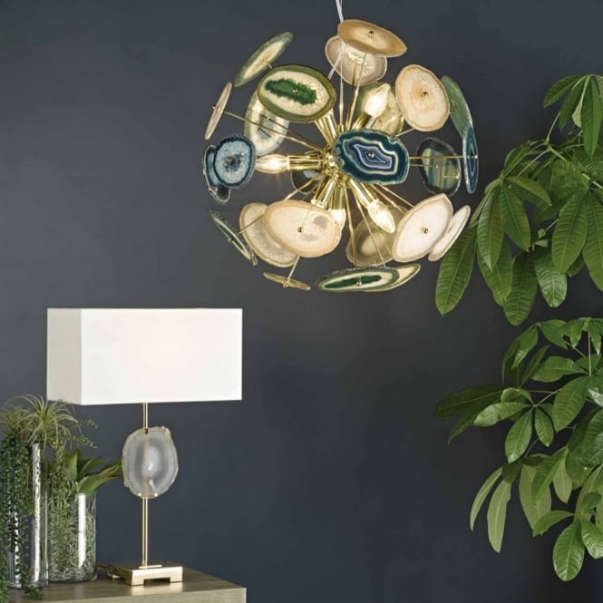 Double insulated coloured ceiling pendant