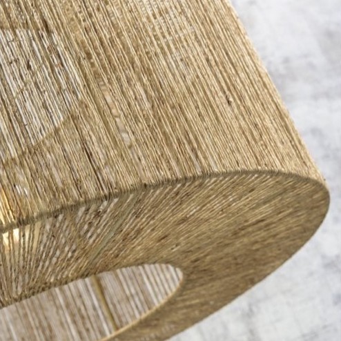 natural jute thread ceiling pendant
