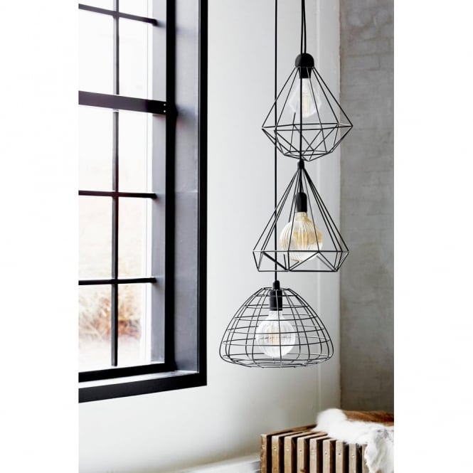 Double insulated cage light pendants
