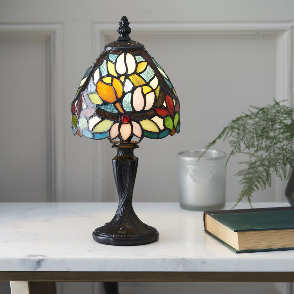 colourful tiffany style table lamp