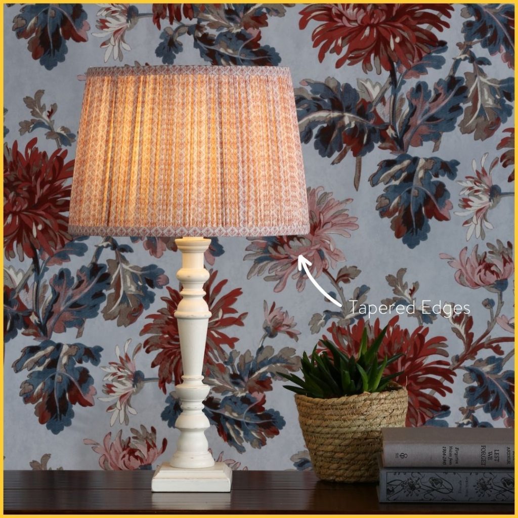 pink Laura Ashley pleated table lamp shade