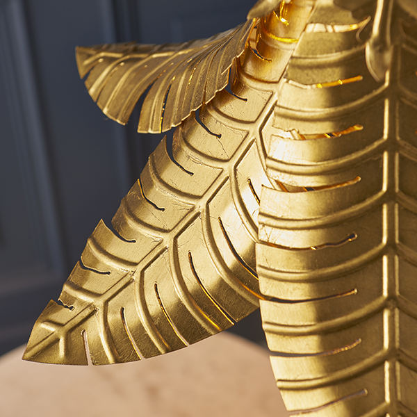 palm leaf ceiling pendant