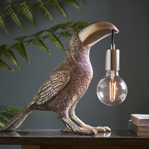 toucan bare bulb table lamp
