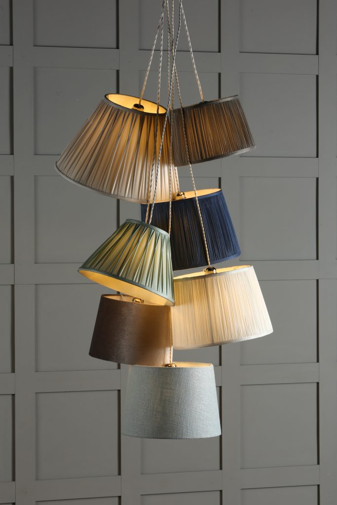 Collection of Laura Ashley ceiling light shades