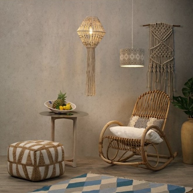 natural cotton bohemian style easy fit light shade
