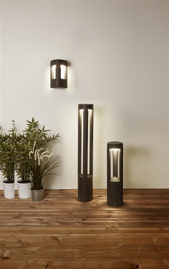 LED pedestal and wall lights