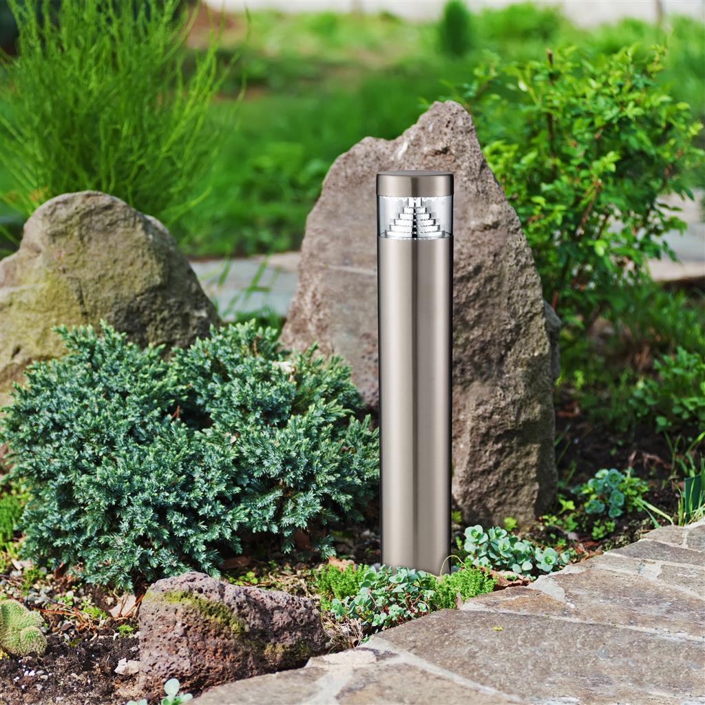 outdoor post light in garden