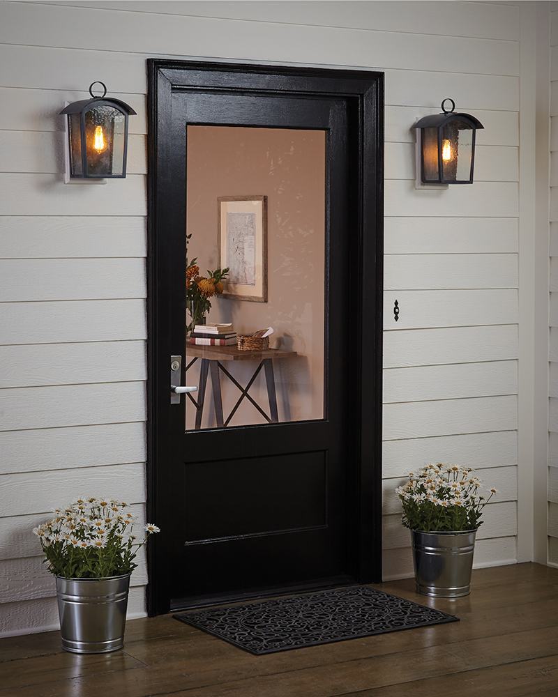 flush box lantern outdoor wall lights