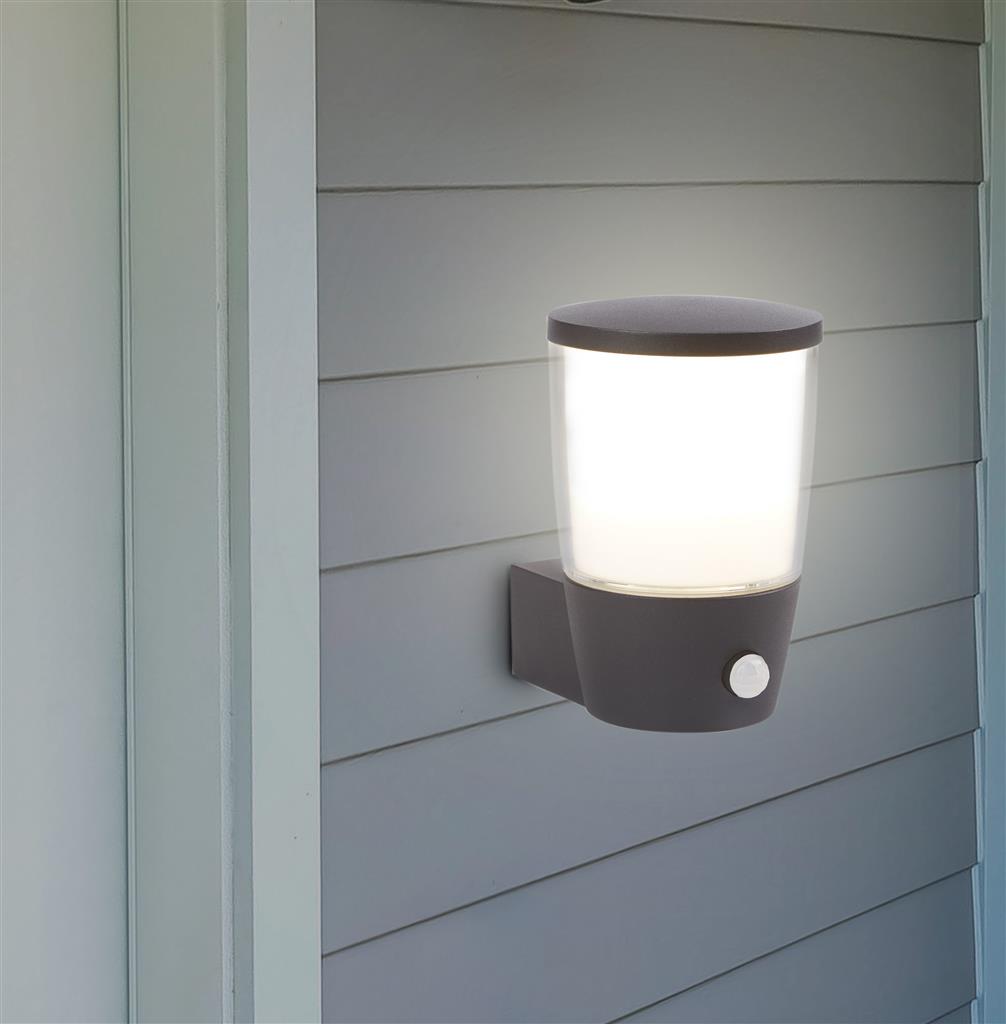 modern outdoor wall light with motion sensor